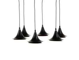 Candeeiro de Teto BIGBUY HOME 51,5 x 51,5 x 100 cm Preto Dourado Metal