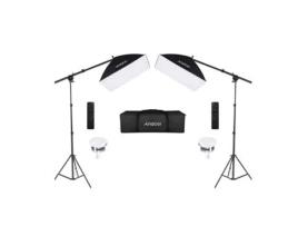 Iluminação de Estúdio LED Kit 2 Softboxes Extensíveis Bicolor com Comando