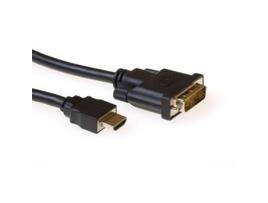 Adaptador de Vídeo ACT Ak3739 1m HDMI Dvi-D Preto