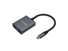 Aisens A109-0691/ USB Type-C Macho - Conversor VGA Fêmea/ 15cm/ Cinza