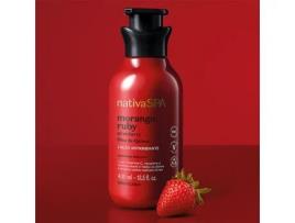 Loção Corporal O BOTICÁRIO Hidratante Nativa Spa Morango Ruby (Vegan) 400 ml