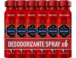 Desodorizante Spray OLD SPICE Captain (6 x 150 ml)