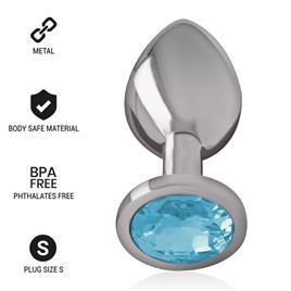 INTENSE - ANAL PLUG METAL BLUE SIZE S