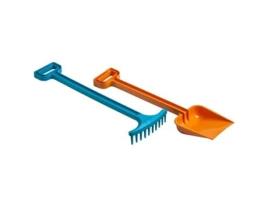 Construções na Areia KARPAN Pá + Ancinho 39 Cm Flange (Idade Mínima Recomendada: 10 meses)