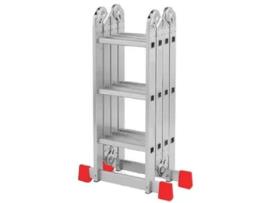 Escada Aluminio Multiuso 5,25mt 4 x 5 Degraus FLUX
