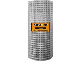 Malha soldada galvanizada de minério 25x25 mm, 2 mm. 150cm rolo 25m