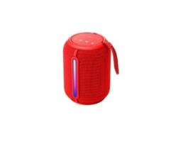 Coluna Portátil com Luz Led 7W Samphone Eletronico Akd 507 Vermelho