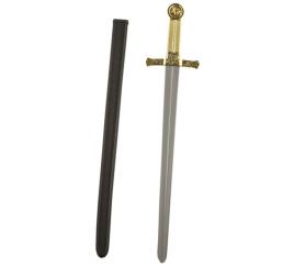 Espada de Cavaleiro Dourado de 62,5 cm para crianças
