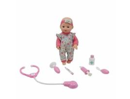 Bebé de Brincar CENTROXOGO de 30Cm com Conjunto de Cuidado Médico (Idade Mínima Recomendada: 2 anos)