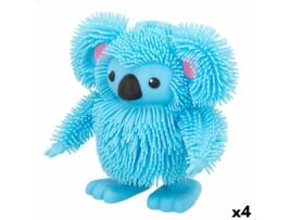 Peluche Eolo Jiggly Pets Koala 18 x 16 x 9,5 cm Plástico (4 Unidades)