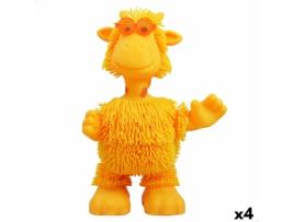 Peluche Eolo Jiggly Pets Girafa 21 x 28,5 x 16 cm Plástico (4 Unidades)