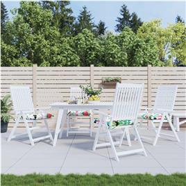 vidaXL Almofadões para cadeira 2 pcs 40x40x7 cm tecido multicor