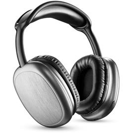 MUSIC SOUND Auscultadores Over-Ear Maxi2, Bluetooth, com Microfone, Prateado