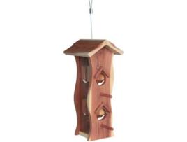 Comedouro para Aves  47123 (Castanho - 12 x 29 x 14 cm - Madeira)