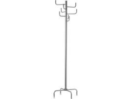 Cabide  Moderno Prateado De Metal (183x40x40 cm)