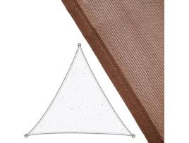Toldo LOLAHOME Triangular (Castanho - 5x5x5 m - Fibra)