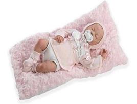 Boneca  Reborn Carla Traje (Rosa e Branco)