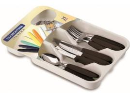 Organizadores de Utensílios TRAMONTINA Ipanema com 25pcs Preto (Aço Inox)