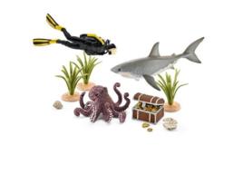 Conjunto de Figuras  Mergulhador na Caça ao Tesouro