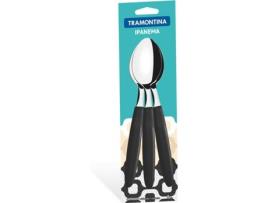 Conjunto de 3 Colheres TRAMONTINA Ipanema Preto (Aço Inox)