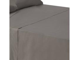 Lençóis LOLAHOME Clássico  Cinzento (Algodão - 150 cm)