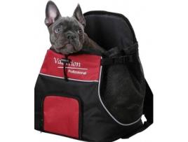 Transportadora para Cães e Gatos  Ajustável e Refletor (Vermelho - 33x37x21cm - Nylon - S - Porte Pequeno)