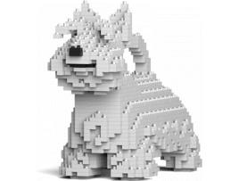 Blocos de Construção  Scottish Terrier white 01S-M02 (Idade Minima: 4 anos - 880 Peças)