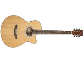 Guitarra Eletro-Acústica OQAN QGA-40CE (22 Trastes - Corpo: Madeira de Abeto e Tília)