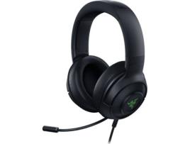 Auscultadores Gaming com Fio RAZER Kraken V3 7.1 (USB - Microfone - Preto)