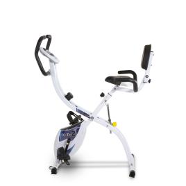 Bicicleta Estática  YF910 (Branco - 100x61x131cm - Volante: 10 kg - Dobrável - Até: 105 kg)