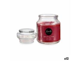 Vela Perfumada Maçã Canela 7 x 10 x 7 cm (12 Unidades)