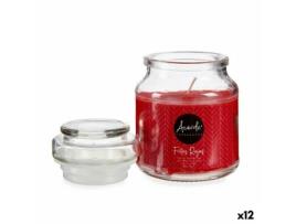 Vela Perfumada Frutos vermelhos 7 x 10 x 7 cm (12 Unidades)