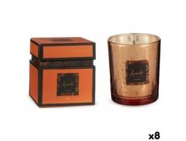 Vela Perfumada Canela Laranja 8 x 9 x 8 cm (8 Unidades)