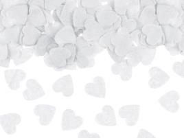 Confettis De Papel Coração 15g - Branco
