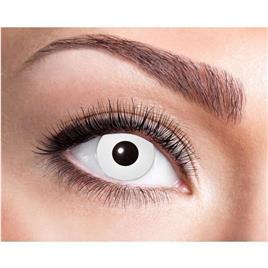 Lentes De Contacto De Fantasia Zombie Brancas