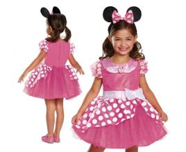 Fato Minnie Rosa Deluxe - 5-6 Anos