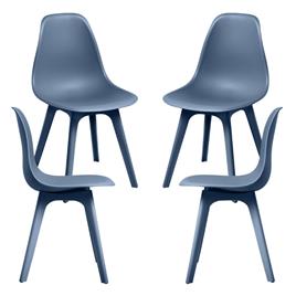 Presentes Miguel - Pack 4 Cadeiras Kelen Suprym - Azul Petróleo