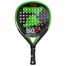 Set Hyena Pala de Padel - Forma Redonda - Marco 100% Carbono - Cara 100% Carbono 3K - Nucleo Goma Eva Extra Soft