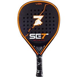 Set Lion Pala de Padel - Forma Lagrima - Marco 100% Carbono - Cara 100% Carbono 3K - Nucleo Goma Black Eva Compressed