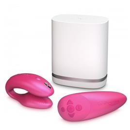 NÓS VIBE CHORUS CUPLES VIBRADOR COM SQUEEZE CONTROL - ROSA