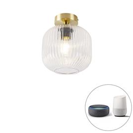 Luminária de teto inteligente em latão incl. Wifi A60 - Karel