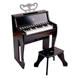 Learn with Lights Black Piano with Stool