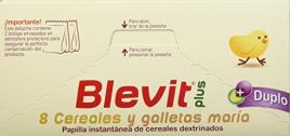 Blevit Plus Duplo 8 cereais e bolachas Maria 600 gramas 5 m