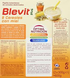 Blevit Plus 8 Cereais com Mel 600 gr