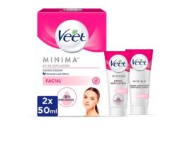 Kit mínimo de depilação facial 