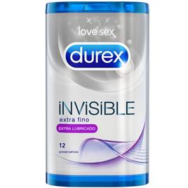 UNIDADES DUREX 12 EXTRA LUBRIFICADAS INVISÍVEIS
