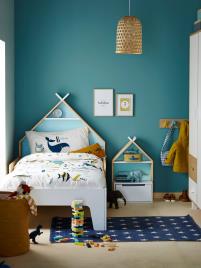 Mesa de cabeceira Linha Tipi branco claro liso