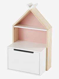 Mesa de cabeceira Linha Tipi branco claro liso