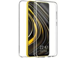 Capa para Xiaomi Poco M3 Clear 360 LUSOSMART Transparente