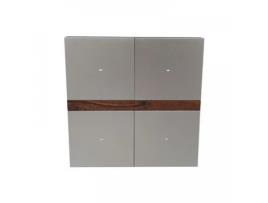 Interruptor Wifi Quadruplo Ws05 Cinza IHOUSEREMOTE